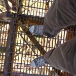 Don't look down. Even if you're halfway.
