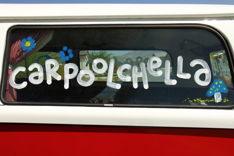 Prepping the Bus for Carpoolchella 2010!