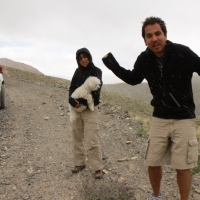 And it starts snowing. Great!!