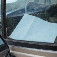 My posted love letter for all passer-bys to see