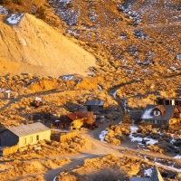 Cerro Gordo at Sunset