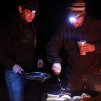 Dan and B making sausage