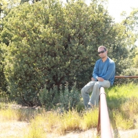 Corey looking for shade