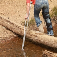 River Log Crossing.. SKILLZZZ