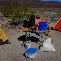 Basso is tanning... naked.